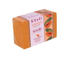 Rankų darbo muilas su papaja (125 g), Papaya kūno prausiklis, Khadi Mauri 6