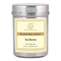 Natūralūs plaukų dažai Graikinis riešutas (150 g), Žolelių plaukų spalva riešutų ruda, Khadi Natural 17.34375