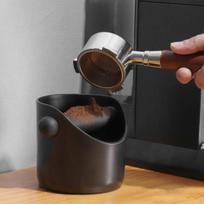 Espresso šiukšliadėžės, apsaugotos nuo purslų laikymo vietos, daugkartinio naudojimo, naudingos giliai išlenkto dizaino kavos išmušimo dėžutės baro reikmenys