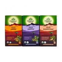 Tulsi arbatos rinkinys (3x25 pakuotė), Tulsi arbatos rinkinys, ekologiška Indija
