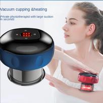Smart Vacuum Cupping Gua Sha instrumentas Meridian Dredging Massager Siurbiamas elektrinis kvėpavimo šildymas raudona