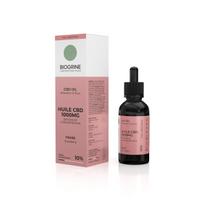 BIOGRINE CBD aliejus 1000mg 10%-10ml|Braškių skonio|Atpalaiduojanti formulė, kovojanti su stresu, koncentracija | Poliežuvinis CBD aliejus | Gera savijauta|Veganas