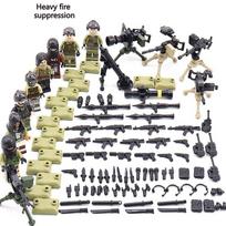 Miesto policija Antrojo pasaulinio karo armijos kareiviai Figūros Ginklai Ginklai Kariniai Statybiniai blokai Priedai Vaikai Pasidaryk pats plytos Žaislas berniukui
