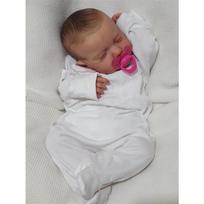 NPK 19 colių Reborn Doll Loulou Reborn Baby Labai minkšto audinio lėlė, prikimštas žaislas, tikroviškas, tikras minkštas prisilietimas 19inch