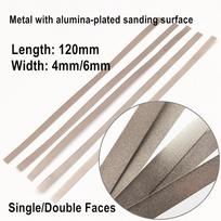 Dantų metalo poliravimo lazdelė, aliuminio oksidu dengtas šlifavimo paviršius, vienos / dvipusės dantų balinimo medžiagos 10 pcs single 4mm