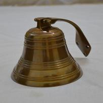 12,7 cm senovinis žalvarinis laivas Vintage pakabinamas sieninis jūrinis varpas black