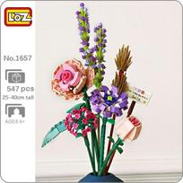 LOZ 1657 Amžina Gėlė Žolelių Augalas Rožė Camellia Levandų Orchidėja Modelis „Pasidaryk pats“ Mini kaladėlės Plytelės Statybinis žaislas vaikams be dėžutės