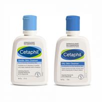 Prausiklio rinkinys sausai ir riebiai odai (125 ml + 125 ml), Odos valymo rinkinys, Cetaphil