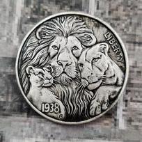 JAV Jungtinių Amerikos liūtų valstijos proginės sidabrinės monetos dovanų amatai