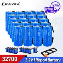 PALO 100% originalus 3.2V 32700 7200mAh LiFePO4 baterija 35A nuolatinis iškrovimas maksimalus 55A didelės galios baterija + nikelio lakštai