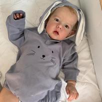 55 cm Reborn Doll Baby 3D Skin su Visbile Veins Reborn Doll Kit Liam Minkšto prisilietimo audinio kūno lėlės vaikams Gimtadienio dovana
