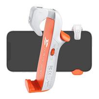BIGBIG WON mobilieji žaidimų valdikliai, skirti „Plug and Play“, skirti „iOS“ ir „Android“ telefonams, 4,7–6,5 colio žaidimų paleidiklis, skirtas PUBG / Fortnite / COD White Package-9.4x5.7x3.3cm balta