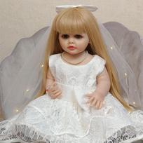 Baby Reborn Visas silikoninis kūnas 55 cm Realistiškas Reborn Dolls Vonios žaislai Reborn Mažyliai vestuvėms
