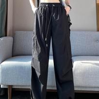 Vasarinės krovininės kelnės moterims Kasdieninės laisvos kelnės Darbinės kelnės Joggers Madingos kelnės Pantalon sportinės kelnės aukštu juosmeniu 27896 XS oriono spalva