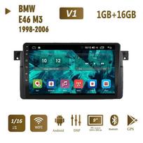 9 colių Android automobilio radijas, skirtas BMW E46 M3 Rover 318/320/325/330/335 1998-2006 automobilių multimedijos grotuvas GPS navigacijos galvos blokas WIFI 1+16GB