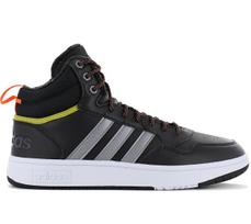 Adidas Hoops 3.0 Mid WTR Winter – vyriški batai sportbačiai juodi HR1440 ORIGINALAS EU 39 1/3 UK 6 juoda