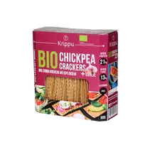 Ekologiški avinžirnių krekeriai su česnakais | Krippu (80 g)