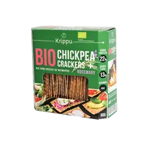 Ekologiški avinžirnių krekeriai su rozmarinais | Krippu (80 g)