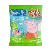 "PEPPA PIG" braškių skonio kąsneliai, be pridėtinio cukraus | FruitFunk (100 g)