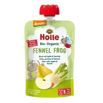 Ekologiška kriaušių, obuolių ir pankolių tyrelė, be pridėtinio cukraus | HOLLE (100 g)