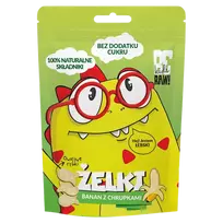 Bananų drebučiai su ryžių traškučiais | BeRaw Kids (35g)