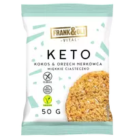 KETO sausainis su kokosais ir anakardžių riešutais | Frank&Oli (50 g)