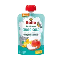 Ekologiška obuolių, mango ir kokoso tyrelė | Holle (100 g)