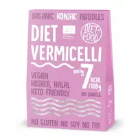 Ekologiški konjac VERMICELLIl formos makaronai, be glitimo | DIET-FOOD (300 g)