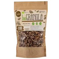 Ekologiška kakavos skonio grikių granola su figomis ir kokosais | Papagrin (320 g)