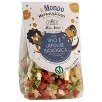 Ekologiški burokėlių, špinatų ir baltųjų ryžių miltų makaronai dinozaurai, be gliuteno | Pasta Natura (250 g)