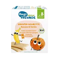 Ekologiški trapučiai su bananais ir moliūgu, nuo 8 mėn vaikams | Freche Freunde (6 x 14g)