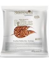 Skin System kietas vaškas granulėmis depiliavimui be juostelių SkinSystem Brazilian Pebbles Wax No Strips Bronze Cream 800g