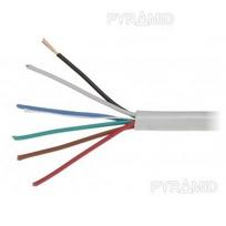 Signalizacijos kabelis 6x0,22mm baltas, 100m