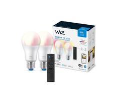 KOMPLEKTAS 2x LED RGBW Reguliuojama lemputė A60 E27/8,5W/230V 2200-6500K Wi-Fi+RC - WiZ