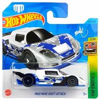 Hot Wheels Mainline Modeliukas Mad Mike Drift white short card
