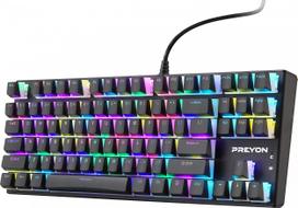 PREYON Blue Blitz Claw TKL laidinė mechaninė klaviatūra (US, Gateron Blue)