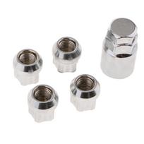 Apsaugos nuo vagystės veržlės M12x1,5 mm ratų užrakto sidabras, skirtas Toyata, Honda, KIA M12X1.5 mm sidabras