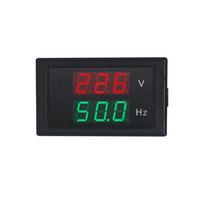 AC 80-300.0V 45-65HZ Dviejų ekranų įtampos dažnio matuoklio skaitiklis voltmetras Hertz/HZ matuoklis su raudonu šviesos diodu