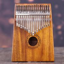 17 klavišų Kalimba, vienos lentos medinis pianinas su nykščiu Mbira Natural Mini klaviatūros instrumentas