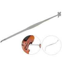 Lankstus nerūdijančio plieno metalo garso stulpo statiklis smuiko stulpelio kabliukas Luthier matuoklio montavimo įrankis