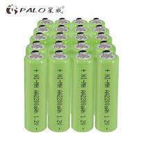 20 vnt 1.2V AA įkraunama baterija AA 2A elementų 2200mah baterijos žalia