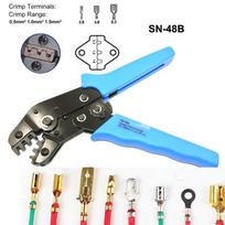 26-16 AWG 2.8/3.96/4.8/5.08/6.3 mm Kabeliai Replės Neizoliuoto gnybto užspaudimo įrankis Crimper mėlyna