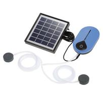 1,5 W 3600 mAH saulės deguonies siurblys žuvų bako deguonies akvariumo deguonies aeratorius tvenkinio aeratorius oro siurblys mėlyna