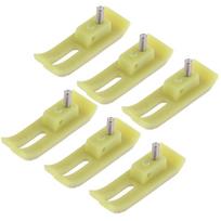 100 vnt. Plastikinė MT 18 Nelipni pėdelė pramoninėms siuvimo mašinoms 35x10x7mm beige