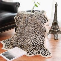 Naujas Leopardo grindų kilimėlis Miegamasis Svetainė Namų kilimas Neslystantis Neslystantis gyvūnų spaudinių kilimėlis 95cm by 110cm