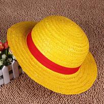 skrybėlė One Piece Cosplay animacinių filmų rekvizitai Kepurė Luffy Anime Straw Boater Beach Strawhat Helovino dovana