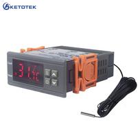 KT1230W 90-250V 30A C/F skaitmeninio termostato temperatūros valdiklio reguliatorius -50~110C su NTC jutiklio relės išėjimu