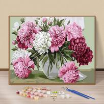 Gėlės „pasidaryk pats“ skaitmeninis aliejinis paveikslas pagal numerius Drobės tapyba Namų dekoras 40X50cm