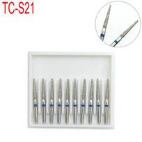 10 vnt Dental Diamond FG didelės spartos kapos poliravimui ir išlyginimui TC serijos dantų kapos karštas išpardavimas TC-S21