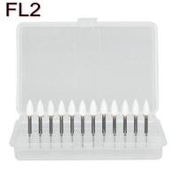 12 vnt/dėžutė Dantų liepsnos baltos spalvos akmens poliravimas FG šlifavimo taškas, tinkantis didelės spartos rankinis instrumentas 1,6 mm FL2